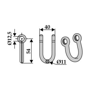 Sjakkel 11 mm - Dücker