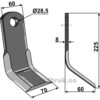 Y-Kniv - 225x60x8mm - Fantini