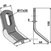 Y-Kniv - 100x40x8mm - Ferri