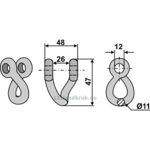 Sjakkel 11 mm - Ferri