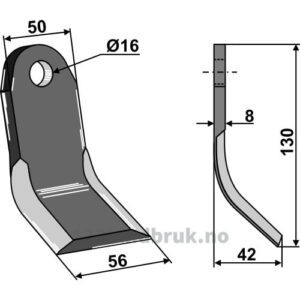 Y-Kniv - 130x50x8mm - Ferri, Tortella