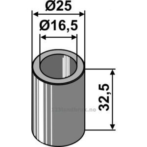 Foring - Ø16,5xØ25x32,5mm - Ferri
