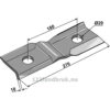 Kniv - 270x65x10mm - Fischer