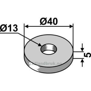 Skive - Ø13x5mm - Fischer