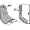 Kniv - 113x85x15,5mm - Gramegna