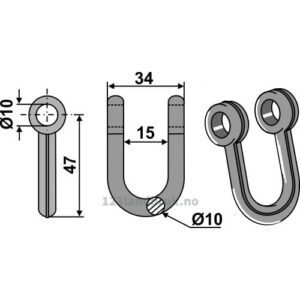 Sjakkel 10 mm - Fischer