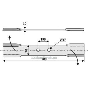 Kniv Rett - Hermes