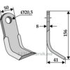 Y-Kniv  - 156x50x8mm - Hymach