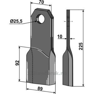 Bio kniv - Venstre - Fehrenbach