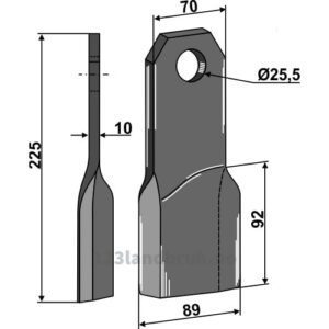 Bio kniv - Høyre - Fehrenbach