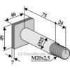 Bolt - M20x2,5x99mm - Dragone, Kuhn, Nobili, Vogel u. Noot