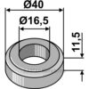 Foring - Ø16,5xØ40x11,5mm - Kuhn