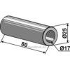 Foring - Ø17xØ25x80mm - Lagarde
