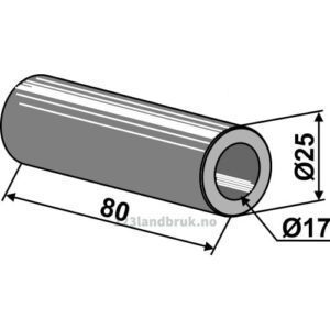 Foring - Ø17xØ25x80mm - Lagarde