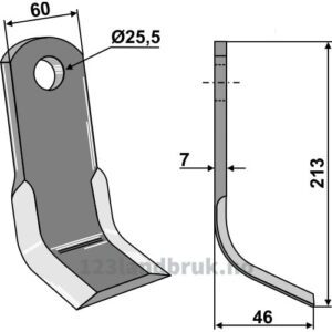 Y-Kniv - 213x60x7mm - Lagarde