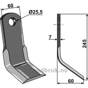 Y-Kniv - 245x60x7mm - Lagarde