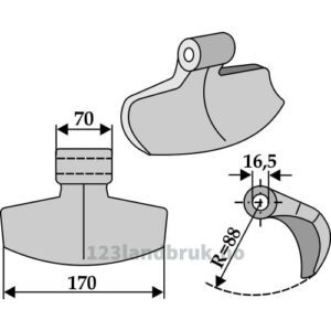 Hammerslager - 170mm - Chabas, Fischer, HMF FREI, Rotoram, Votex