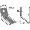 Y-Kniv - 115x50x10mm - Gaspardo, Maschio