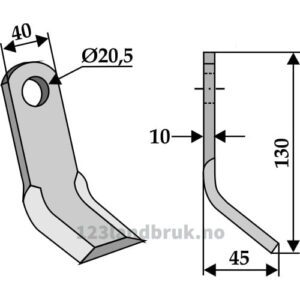 Y-Kniv - 130x40x10mm - M.E.A.A.T.