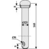 Bolt - Ø20x168mm - Mulag