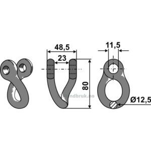 Sjakkel 12,5 mm - Mulag