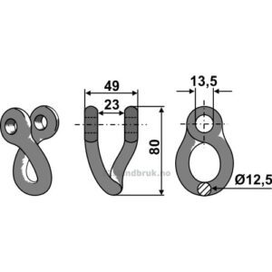 Sjakkel 12,5 mm - Mulag