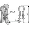 Holder til slagstål - 100x38x8mm - Gyro, Nicolas