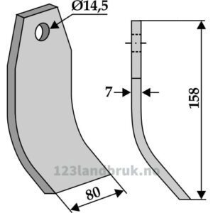 Kniv - 158x80x7mm - Nobili