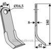 Y-Kniv  - 180x40x8mm - Nobili