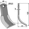 Y-Kniv - 130x40x8mm - Nobili