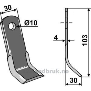 Y-Kniv - 103x30x4mm - Orec