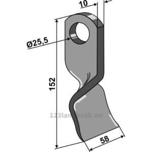 Slagkniv Vridd - Orsi