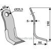 Y-Kniv - 190x60x8mm - Peruzzo