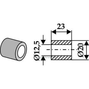 Foring - Ø12,5xØ20x23mm - Ferri, Perfect