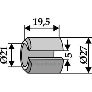 Foring - Ø21xØ27x19,5mm - Perfect, Tünnißen & Stocks