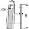 Kniv / Slagstål - Rett - 300x80x13mm - Procomas