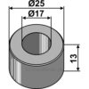 Foring - Ø17xØ25x13mm - Kuhn, Procomas