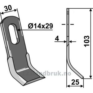 Y-Kniv - 103x30x4mm - Peruzzo