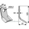 Y-Kniv  - 125x60x10mm - Quivogne
