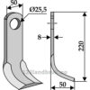 Y-Kniv  - 220x50x8mm - Rivierre Casalis