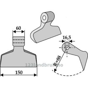 Hammerslager - 150mm - Gestin, Humus, Terral