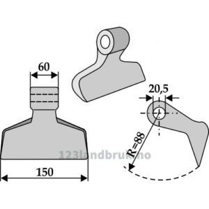 Hammerslager - 150mm - Gaspardo, Gestin, Humus, Maschio, Sauerburger, Terral