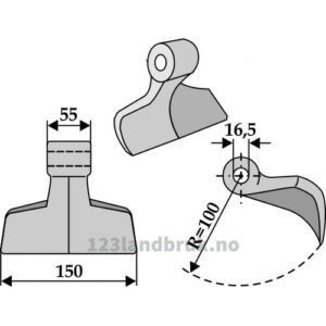 Hammerslager - 150mm - Agrimaster, Falconero, Muratori, Sicma, Sovema