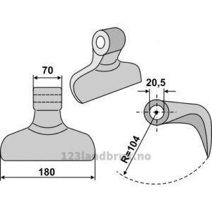 Hammerslager - 180mm - Cabe (Nuova Cabe)