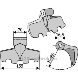 Hammerslager - 155mm - Celli, Chabas, Fischer, HMF FREI, Pegoraro, Rotoram, Votex