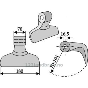 Hammerslager - 180mm - Ferri