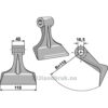 Hammerslager - 118mm - Gaspardo, Kuhn, Kverneland, Maletti, Maschio