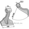 Hammerslager - 160mm - Agricom, Facma