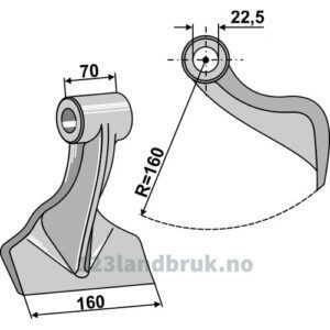 Hammerslager - 160mm - Agricom, Facma
