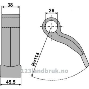 Hammerslager - 45,5mm - Bomford